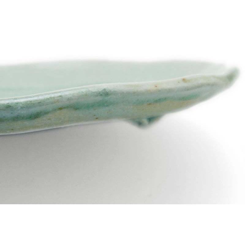 灰釉ビードロ小判小皿・厚・有松進《小皿・15.0 cm》 |  | 03