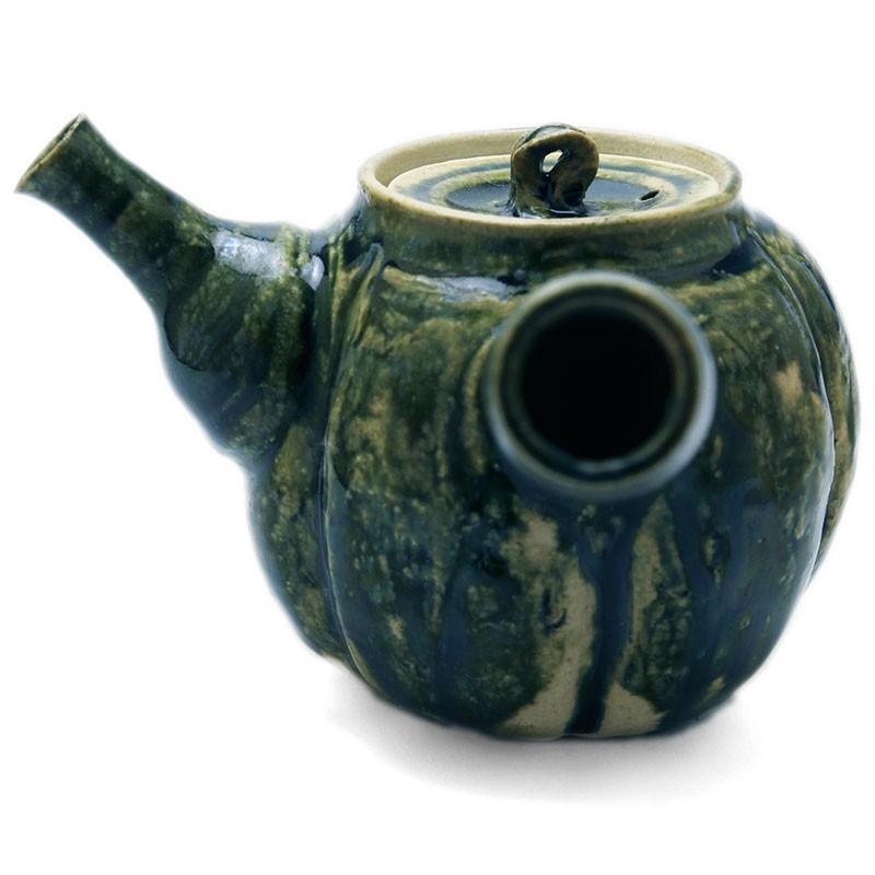 織部焼・総織部：織部輪花急須・有松進《急須・450cc》 |  | 02