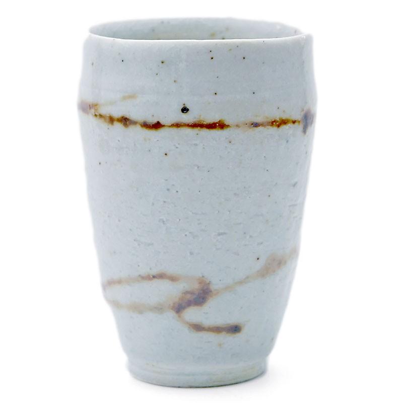 瀬戸焼：白釉錆絵湯呑・有松進《湯呑》 | 