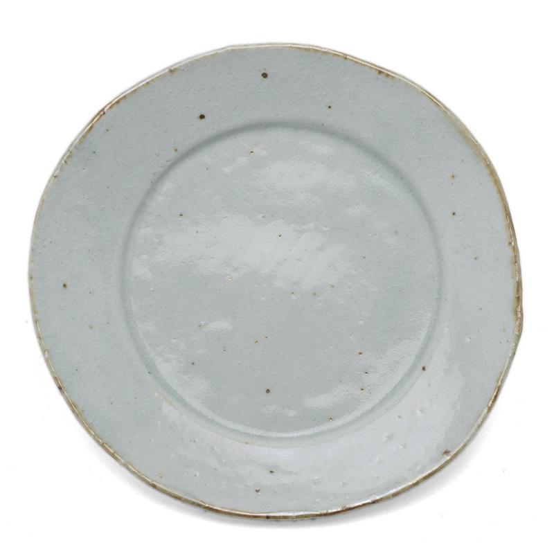 瀬戸焼：銹絵5.5寸◎皿・鍔広・有松進《小皿：17.0cm》 | 