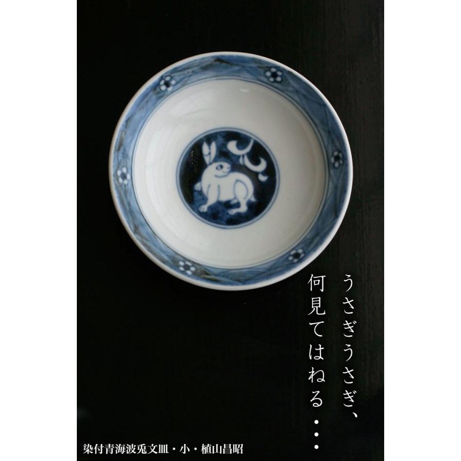 染付青海波兎文皿・植山昌昭《中皿・16.0cm》 |  | 03