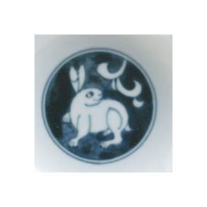 染付青海波兎文皿・植山昌昭《中皿・16.0cm》 |  | 04