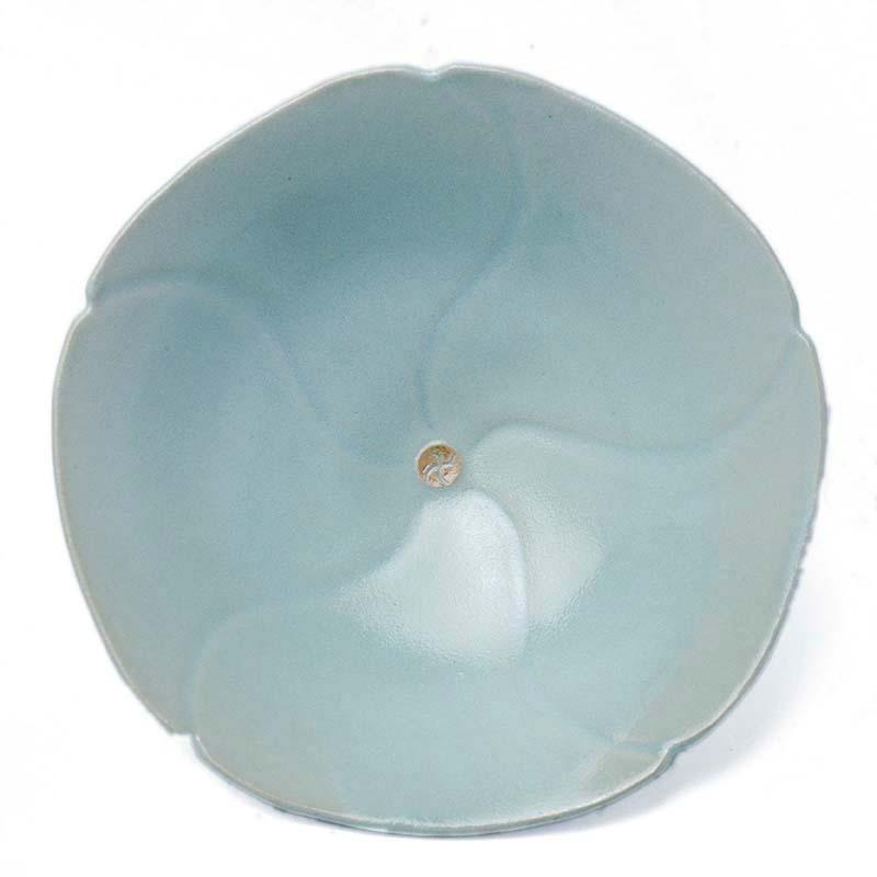 青磁：青瓷緋色芙蓉手鉢・海老ヶ瀬保《小鉢・15.0cm》 : 和食器の愉し