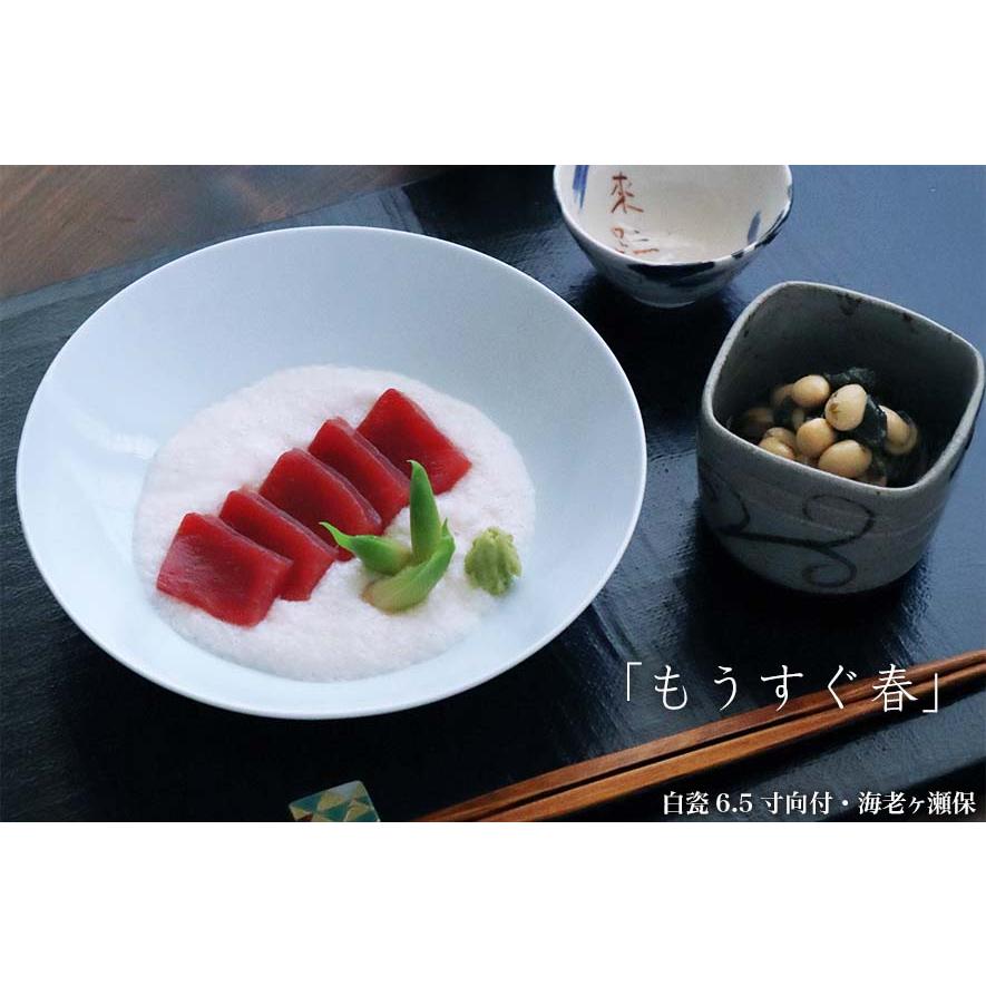 白磁（天草陶石）：白瓷6.5寸向付・海老ヶ瀬保《中鉢・向付・19.0cm》 |  | 03