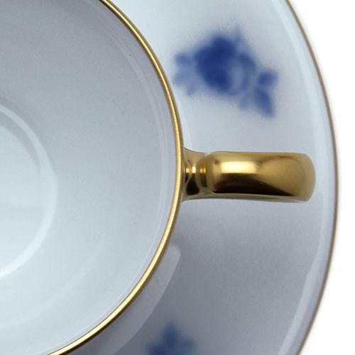 磁器：バラ文岡染めコーヒー碗皿・大倉陶園《コーヒーカップ・皿セット・140ml》 |  | 07