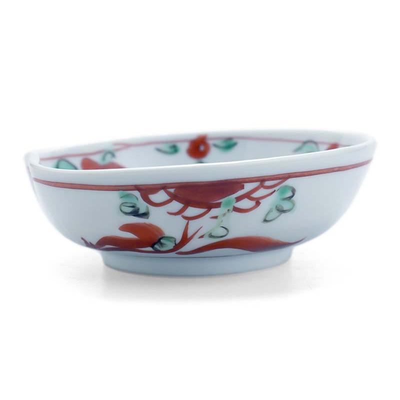 九谷焼:呉州赤絵牡丹文向付・須田菁華《小鉢・12.0cm》 : 和 九谷焼:呉州赤絵牡丹文向付・須田菁華《小鉢・12.0cm》 : 和