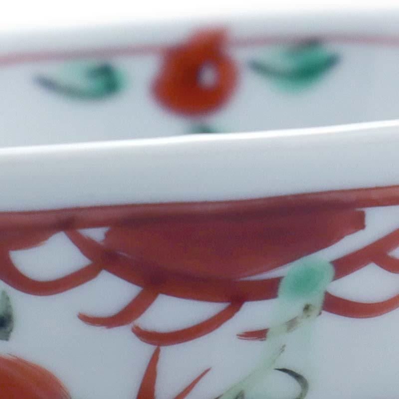 九谷焼:呉州赤絵牡丹文向付・須田菁華《小鉢・12.0cm》 : 和 九谷焼:呉州赤絵牡丹文向付・須田菁華《小鉢・12.0cm》 : 和