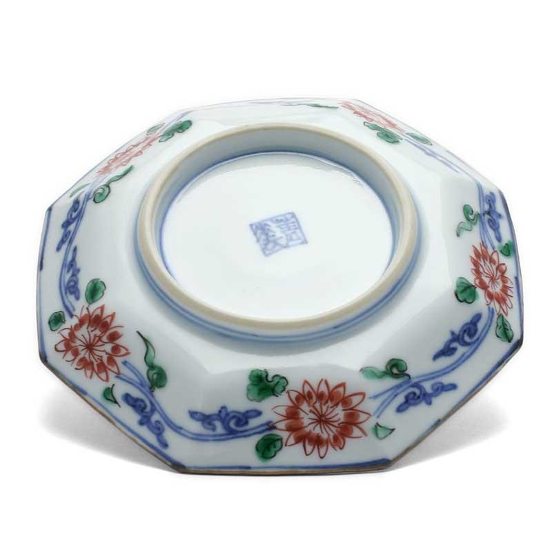 九谷焼：色絵祥瑞松竹梅皿・須田菁華《小皿・取り皿・銘々皿