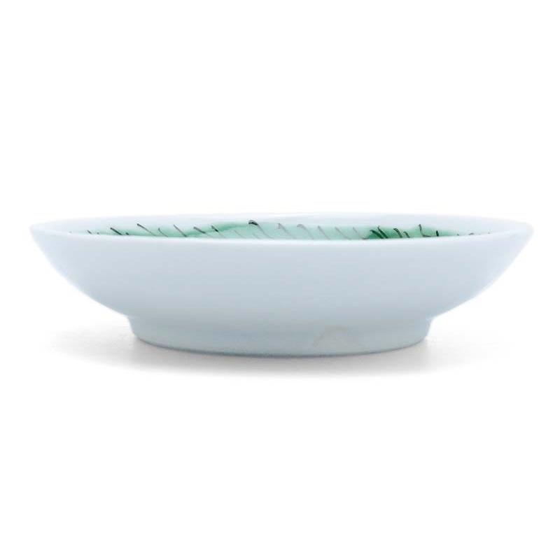 九谷焼：色絵コマニ双魚文皿・須田菁華《小皿・12.2cm》 : 和食器の