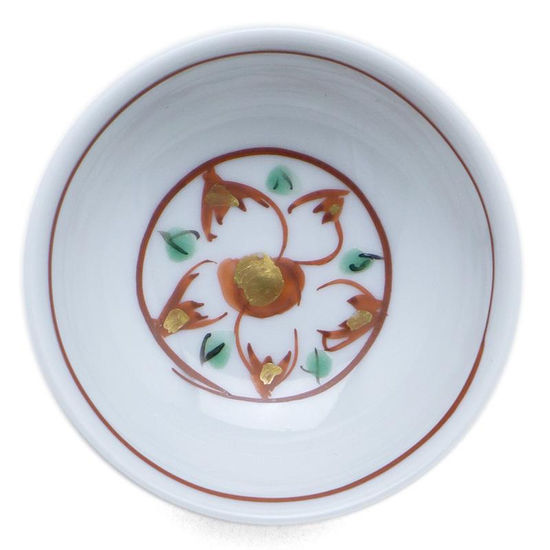 九谷　須田菁華　赤絵花鳥文ぐい呑　共箱 九谷 須田菁華 赤絵花鳥文ぐい呑 共箱 九谷 須田菁華 赤絵花鳥文ぐい呑