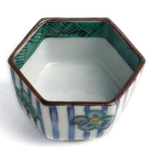 九谷焼：吉田屋梅文六角酒盃・須田菁華《盃・ぐい呑》 : 和食器