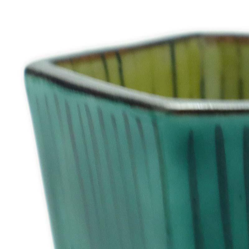 九谷焼：吉田屋松葉文六角ぐい呑・須田菁華《ぐい呑み・盃》 |  | 03