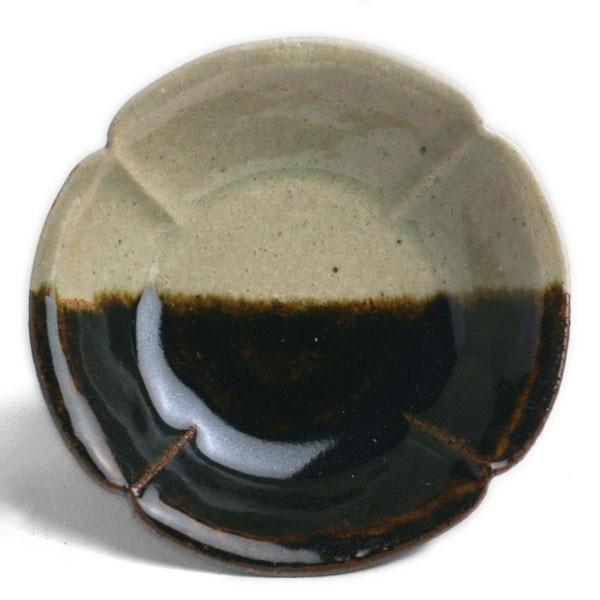 伊賀焼：あめ釉掛分型押小付・杉本寿樹《小付・11.3cm》 | 