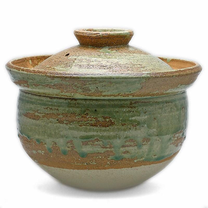 三重県の伊賀焼「土楽窯」さんの土鍋 伊賀焼：粥鍋8寸・土楽窯《土鍋・2800ml・5合・25.5cm》 : 和