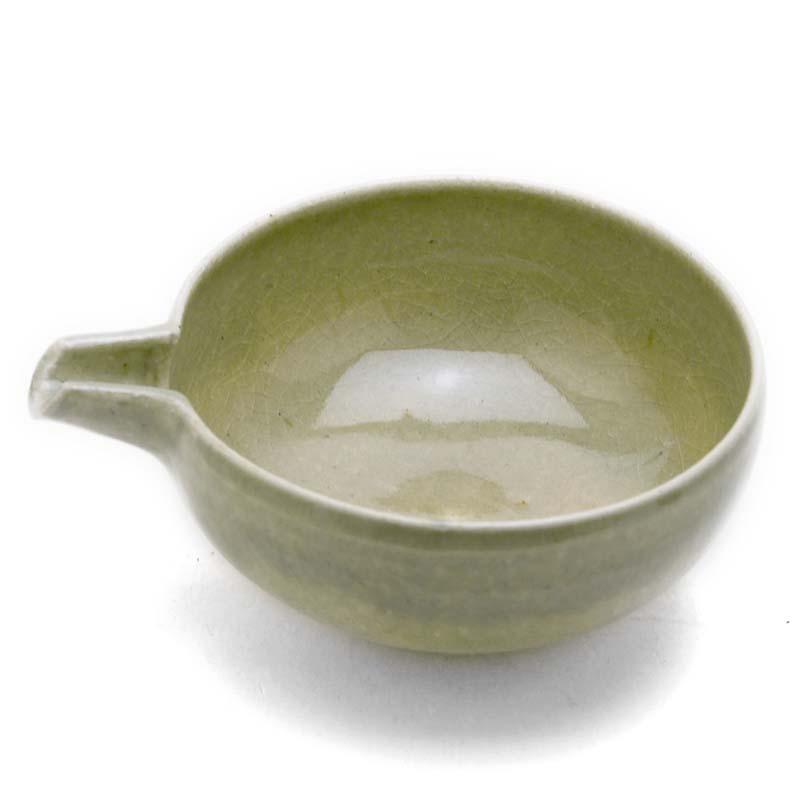 自然の味灰釉皿未使用品