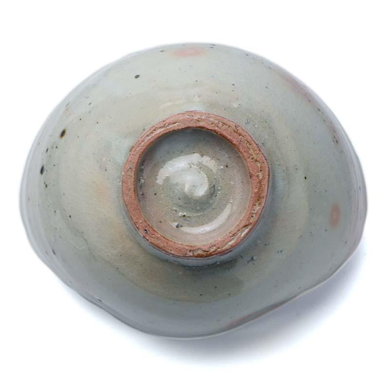 伊賀焼：雅造三島手扇形向付・福森雅武（土楽窯）《小鉢・14.0cm