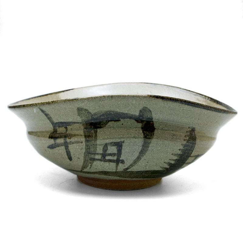 唐津焼：絵唐津沓型鉢・大・中村恵子《大鉢・23.0cm》 | 