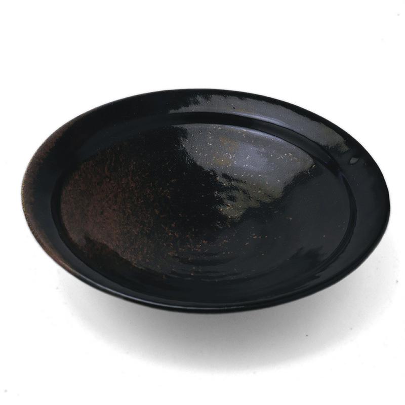 中村恵子 黒唐津六寸五分皿 2枚セット 品 【公式通販】