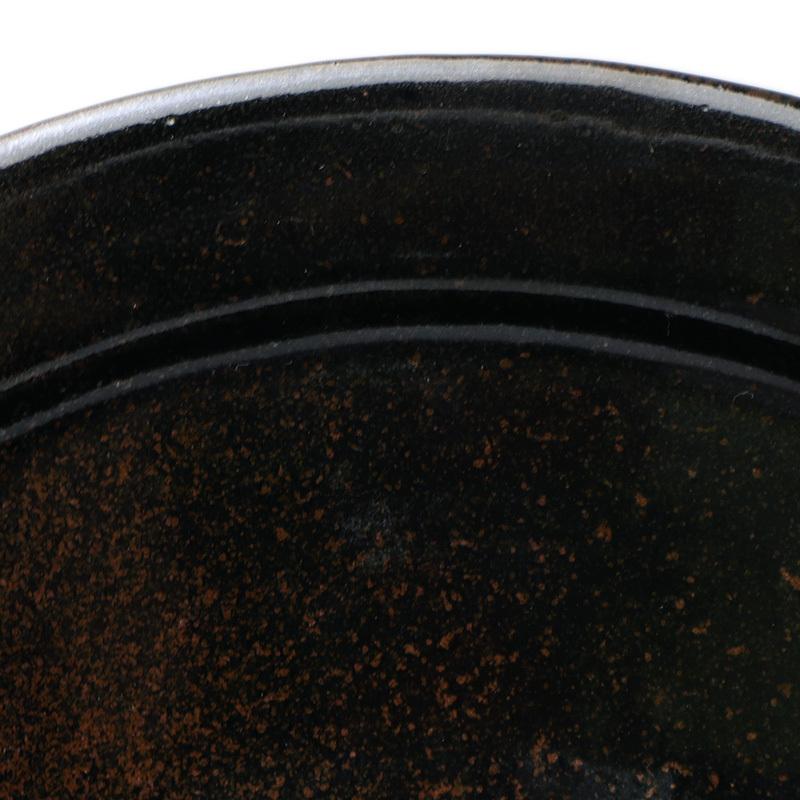 唐津焼：黒唐津六寸五分皿・中村恵子《中皿・6.5寸・20.0cm》 |  | 03