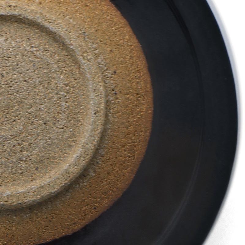 唐津焼：黒唐津六寸五分皿・中村恵子《中皿・6.5寸・20.0cm》 |  | 05