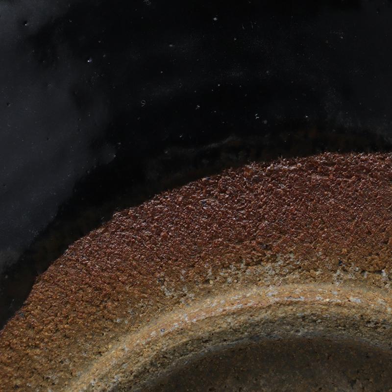 唐津焼：黒唐津六寸五分皿・中村恵子《中皿・6.5寸・20.0cm》 |  | 06