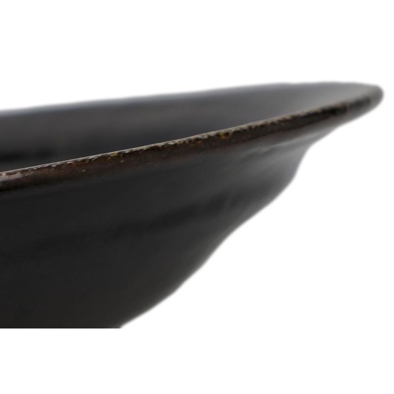 唐津焼：黒唐津六寸五分皿・中村恵子《中皿・6.5寸・20.0cm》 |  | 07
