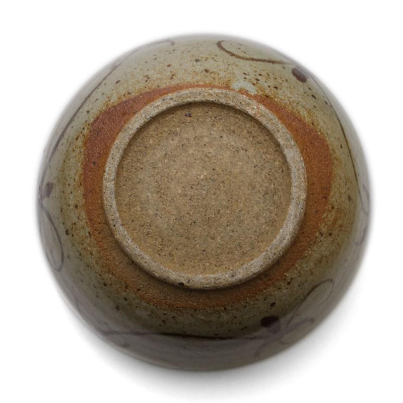 唐津焼：絵唐津唐草文様どんぶり・中村恵子《丼・麺鉢・17.0cm