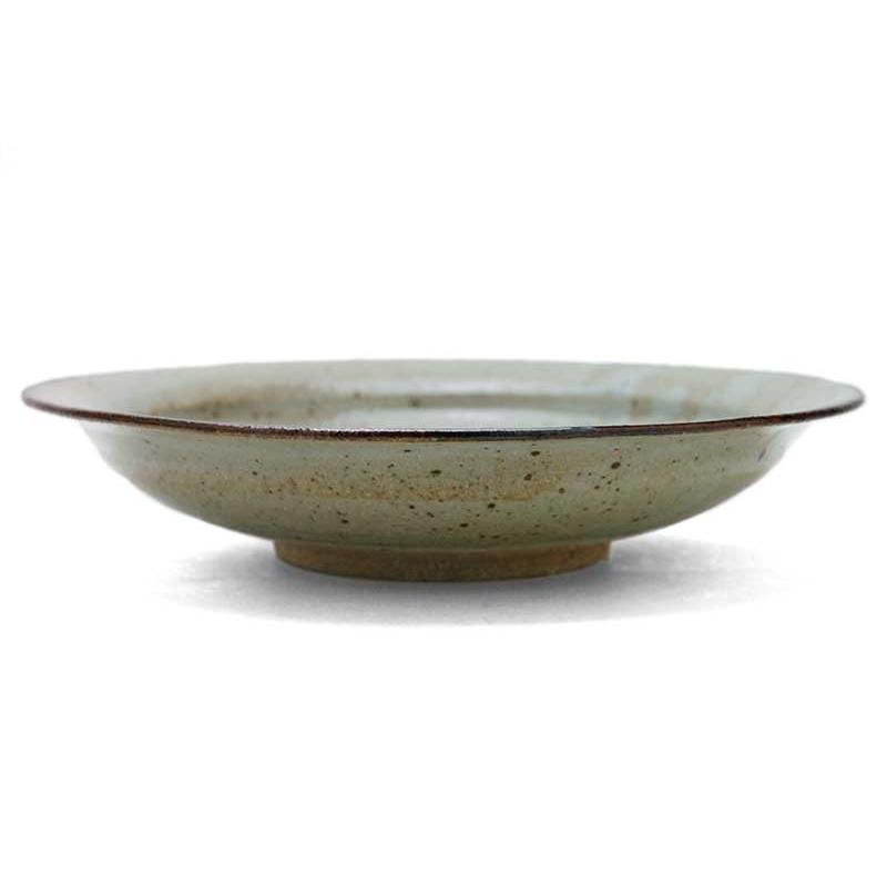 唐津焼　大皿　直径31.5cm 民藝 白唐津8寸皿(和風丸皿(中サイズ))|食器通販の陶磁庵