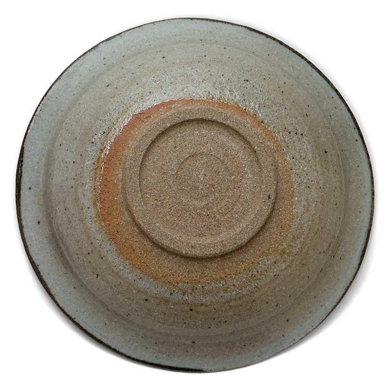 唐津焼：絵唐津沢瀉文様六寸五分皿・中村恵子《中皿・6.5寸