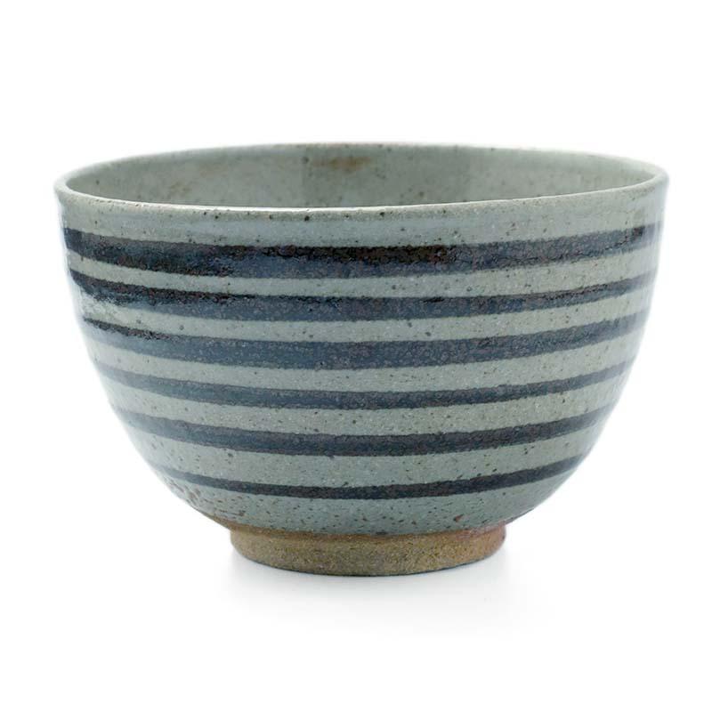 唐津焼：絵唐津筋文めん鉢・中村恵子《丼・麺鉢・14.5cm・600ml》 : 和