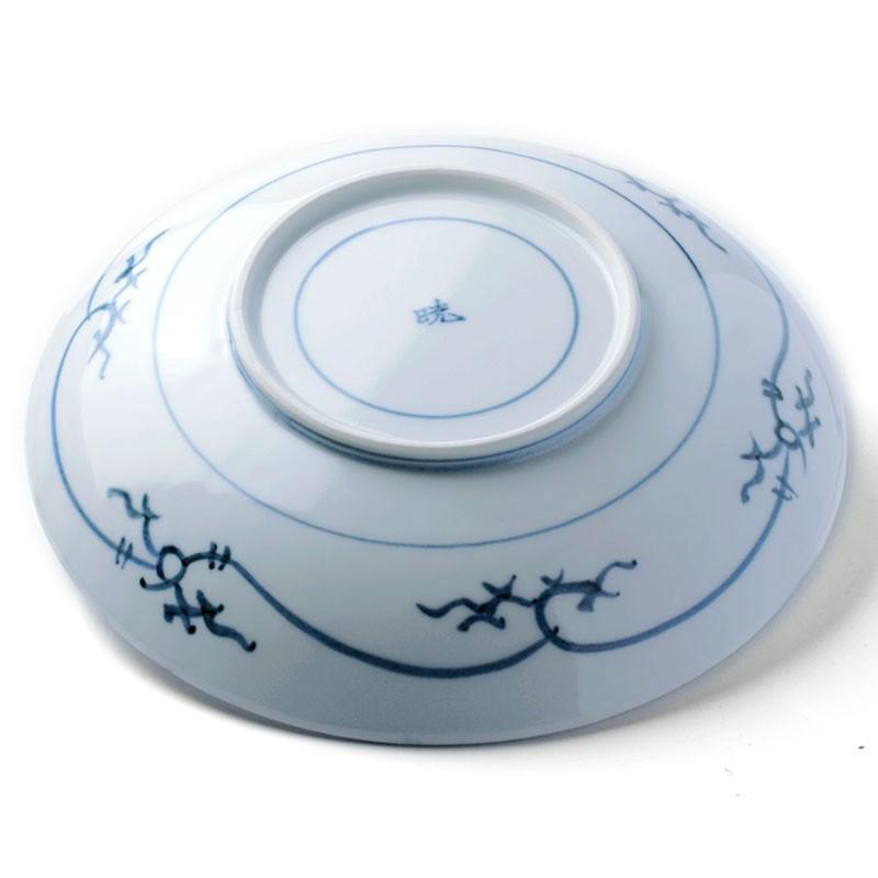 染付大根の図6.5寸深皿・阪東晃司《中皿・20.0cm》 : 和食器の