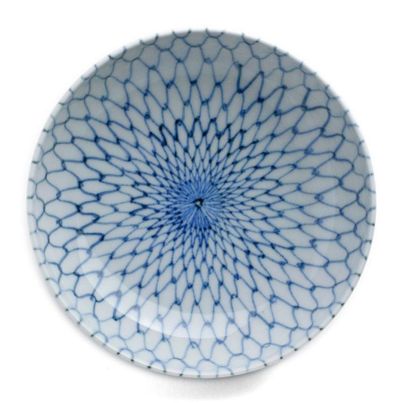 染付網目中鉢・阪東晃司《小鉢・13.7cm》 : 和食器の愉しみ 工芸