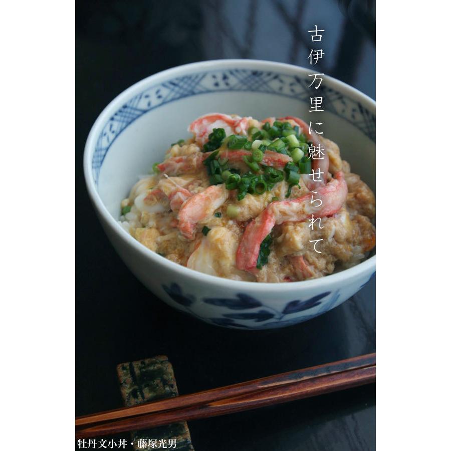 牡丹文小丼・藤塚光男《丼・どんぶり・食器・麺鉢・うどん鉢 牡丹文小丼・藤塚光男《丼・どんぶり・食器・麺鉢・うどん鉢