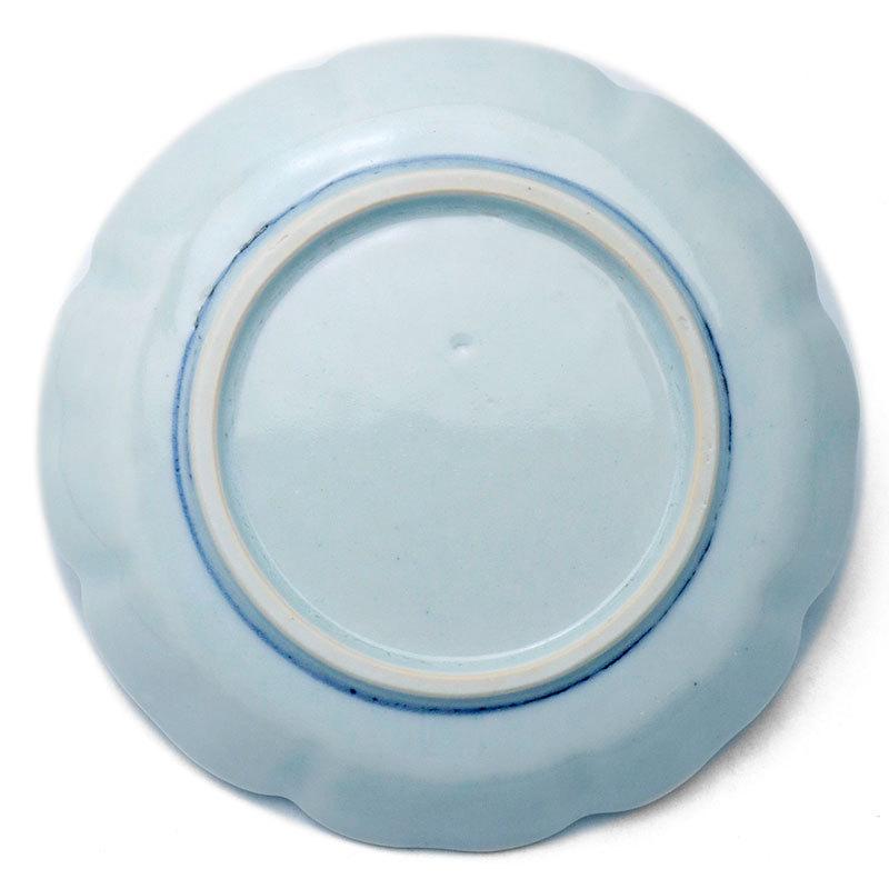 染付：菊花文輪花5寸深皿・藤塚光男《小皿・15.5cm》 |  | 01