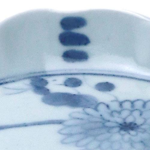染付：菊花文輪花5寸深皿・藤塚光男《小皿・15.5cm》 |  | 06
