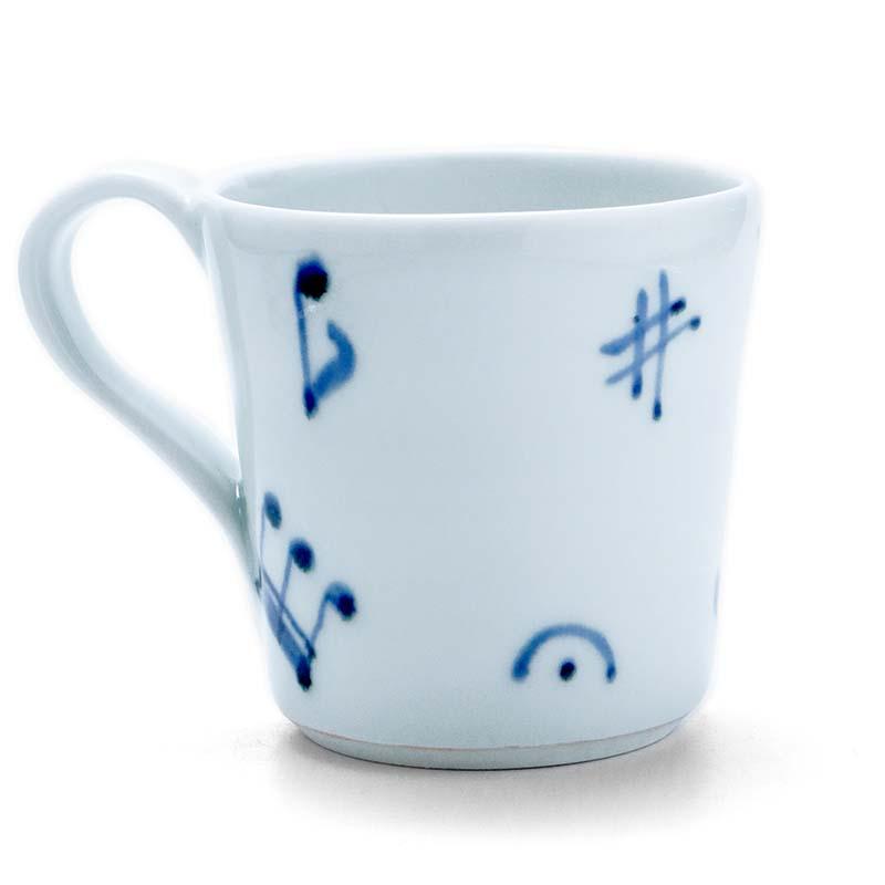染付：音符マグカップ・古川章蔵《コーヒーカップ・200ml》 |  | 03