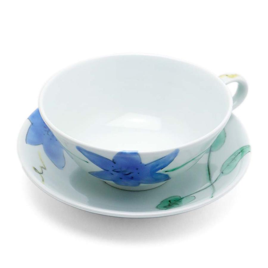 色絵：クレマチススープ碗皿・古川章蔵《スープ碗・150ml》 | 