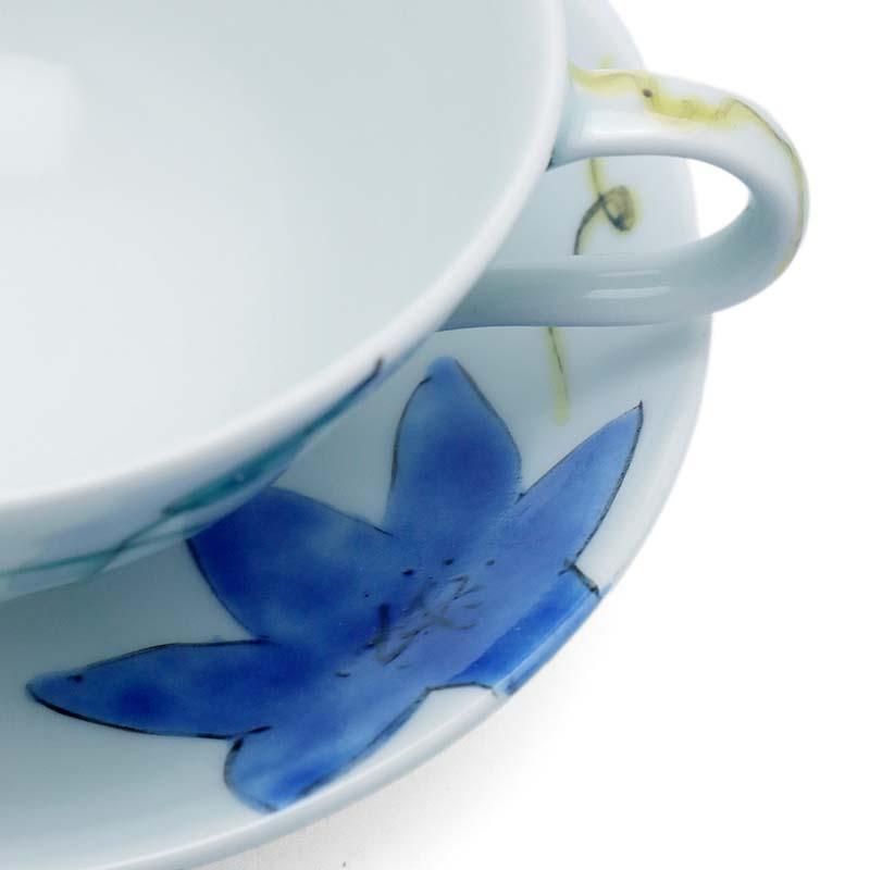 色絵：クレマチススープ碗皿・古川章蔵《スープ碗・150ml》 |  | 09