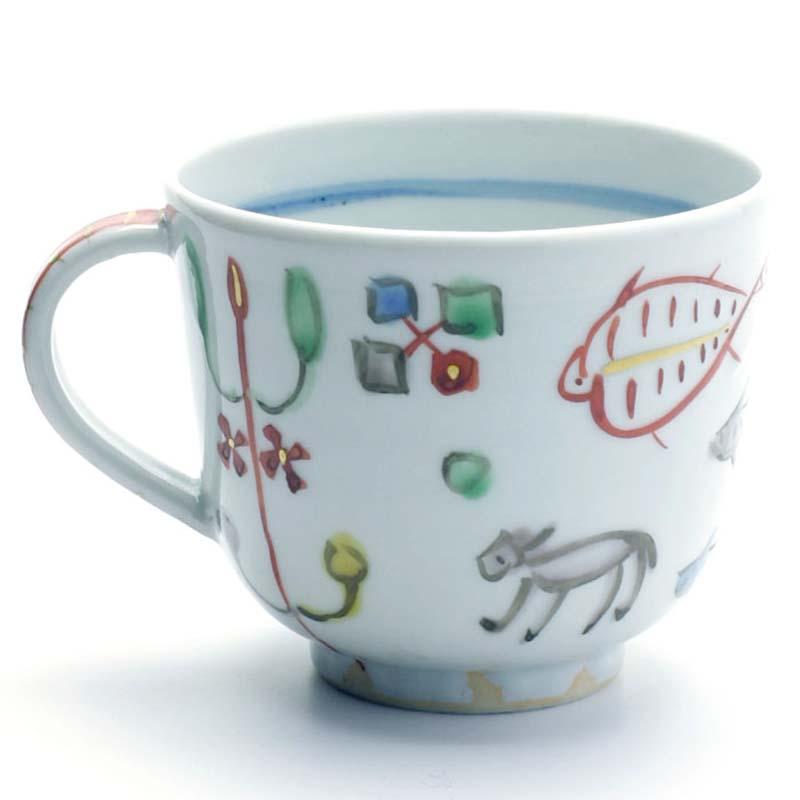 色絵コーヒーカップ・正木春蔵 : 和食器の愉しみ 工芸店ようび - 通販