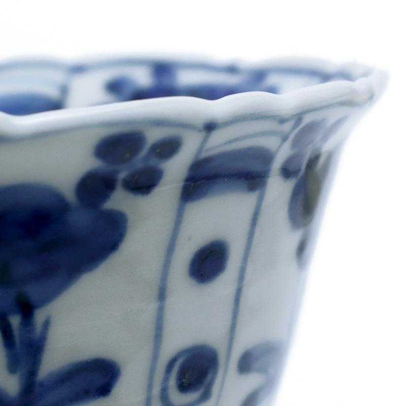 九谷焼:染付芙蓉手深向付・正木春蔵《小鉢・11.0cm》 : 和食器 九谷焼:染付芙蓉手深向付・正木春蔵《小鉢・11.0cm》 : 和食器