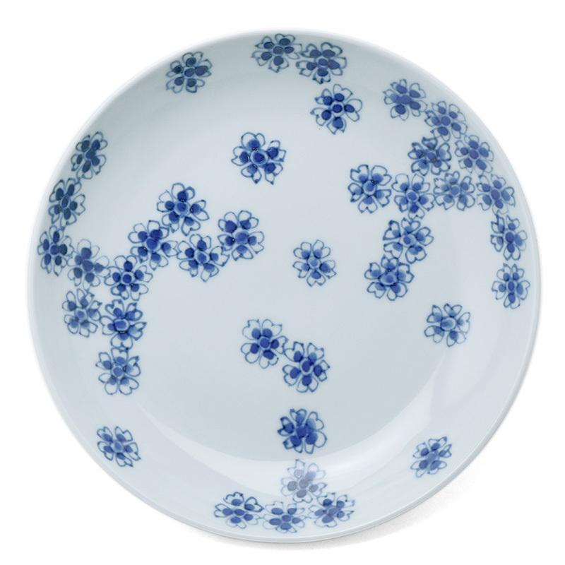 正木春蔵　染付桜文皿3枚 楽天市場】九谷焼：染付桜文皿・小・正木春蔵《中皿・18.0cm