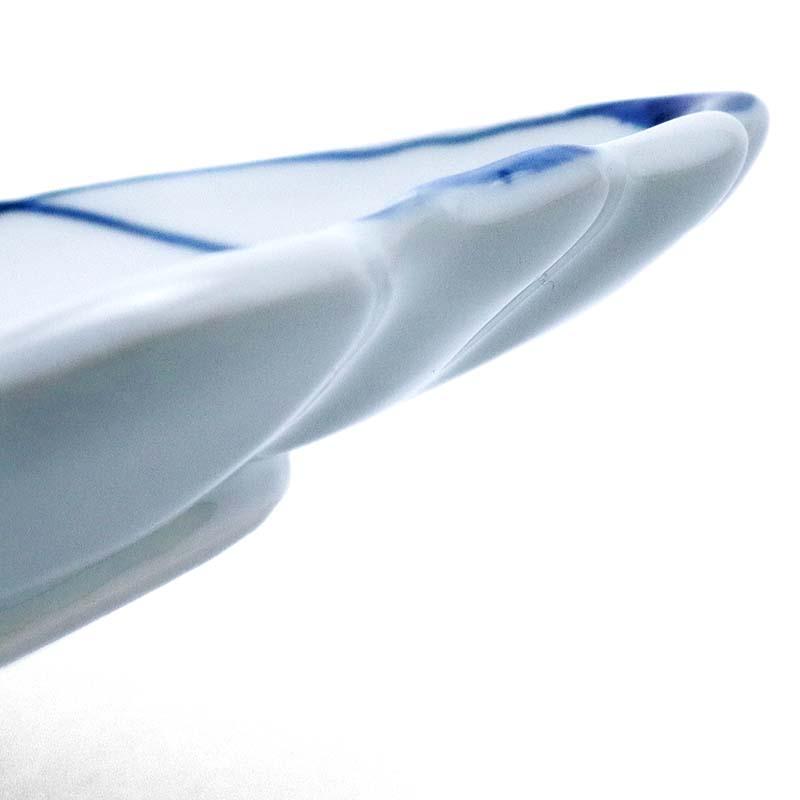 九谷焼：染付蝶形向付・正木春蔵《向付・小皿・扁形皿・15.3cm