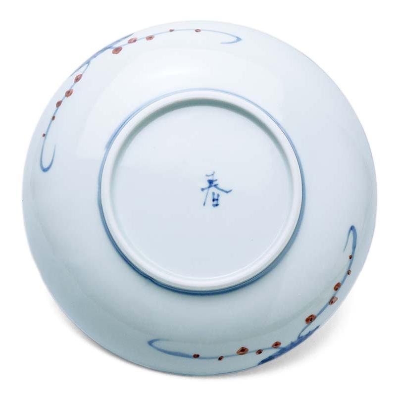 九谷焼：色絵染付野馬文6寸皿・正木春蔵《中皿・17.5cm》 |  | 03