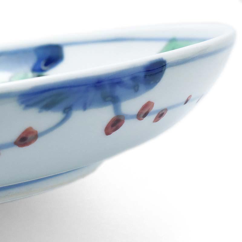 九谷焼：色絵染付野馬文6寸皿・正木春蔵《中皿・17.5cm》 |  | 05