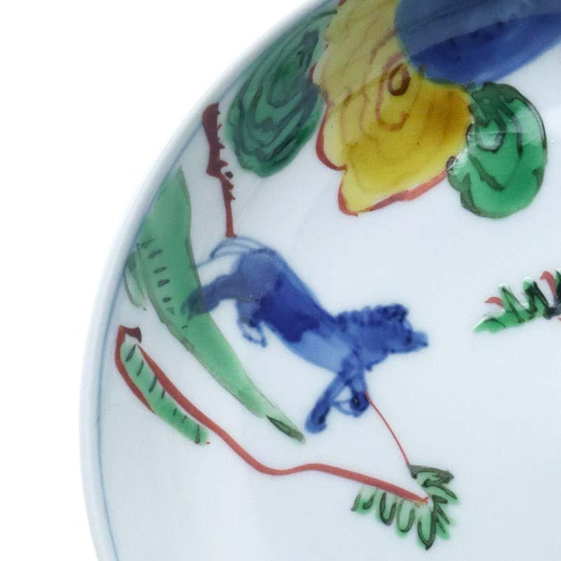 九谷焼：色絵染付野馬文6寸皿・正木春蔵《中皿・17.5cm》 |  | 08