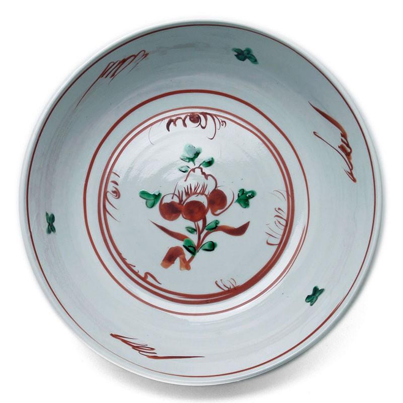 正木春蔵　　 呉須赤絵　大鉢 九谷焼：呉須赤絵牡丹文大鉢・正木春蔵《大鉢・23.0cm》 : 和食器の