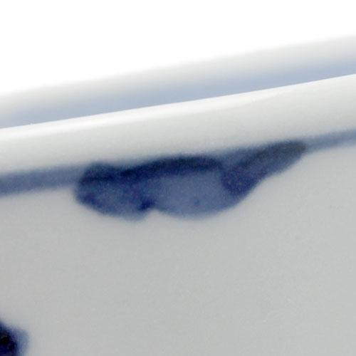 九谷焼：染付岩に波図蕎麦猪口・正木春蔵《そば猪口・小鉢・8.2cm