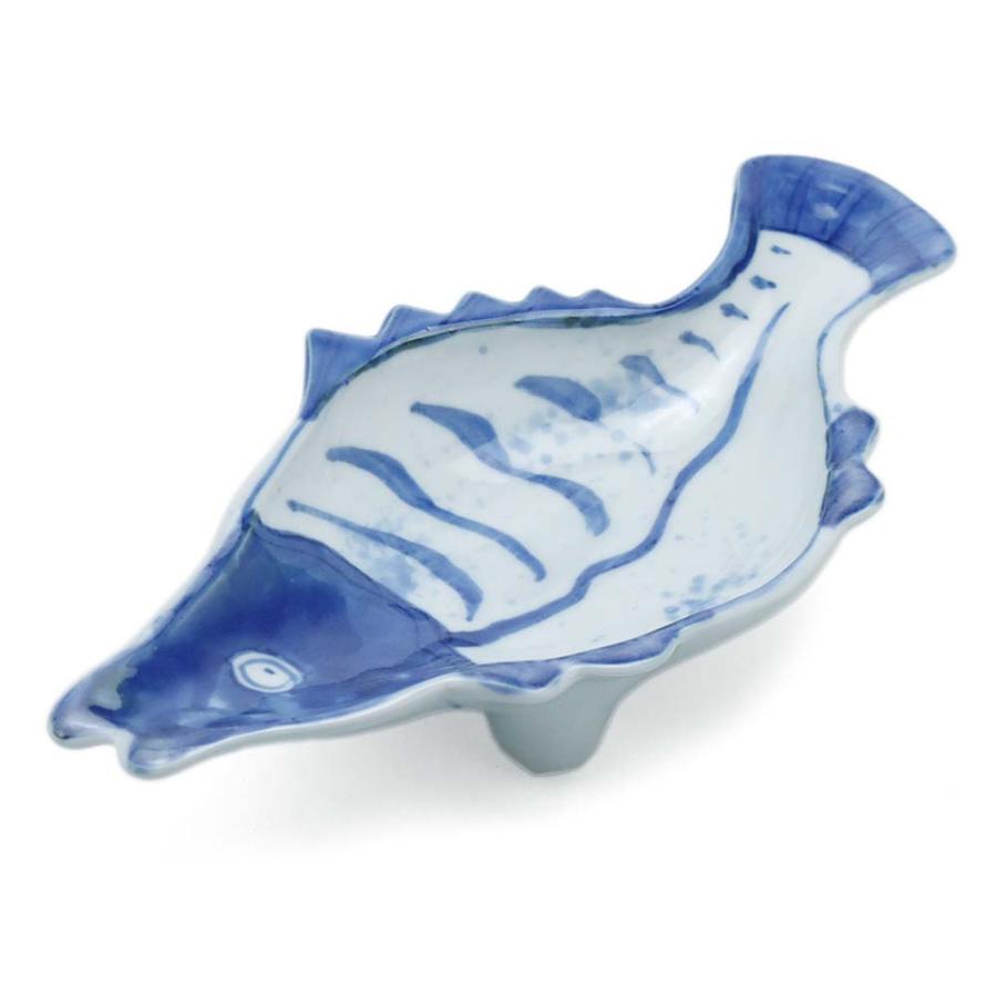 九谷焼：染付魚形向付・正木春蔵《向付・小皿・扁形皿・23.0cm》 |  | 08