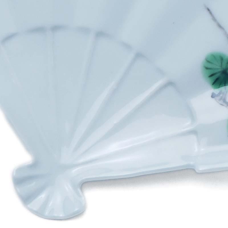 九谷焼：色絵松図扇面向付・正木春蔵《向付・小皿・扁形皿・19.5cm》 |  | 01