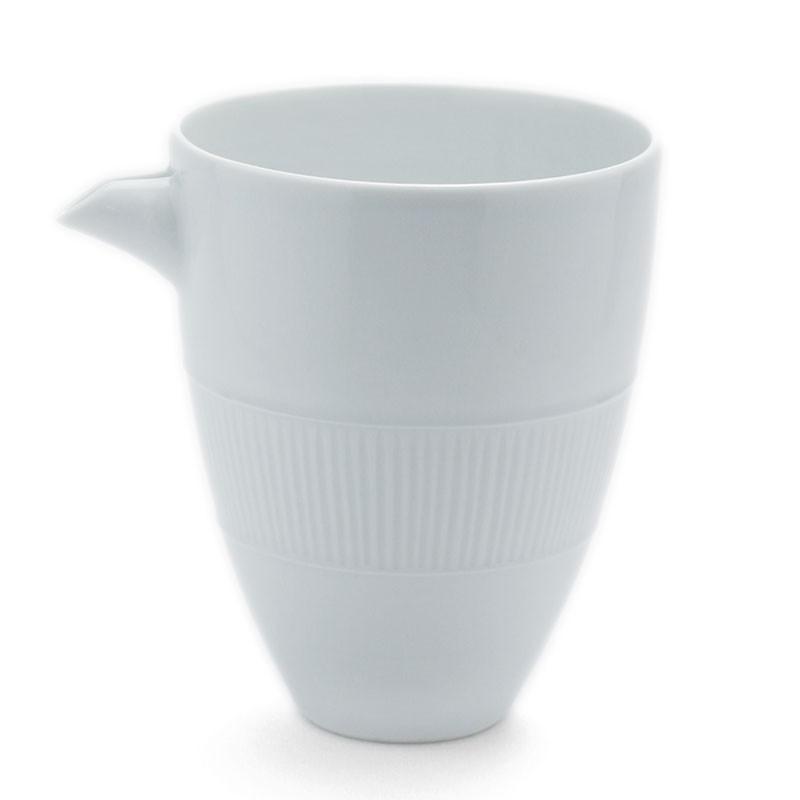 白磁：白磁帯しのぎ片口・水野克俊《片口・200ml》 | 